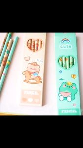 Pensil Tulis Set 6Pcs Motif Karakter Imut Lucu Pencil Character 6In1 Pena Untuk Menulis Menggambar Sketsa Perlengkapan Alat Tulis Kantor Sekolah Anak - HOMIA