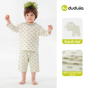 DUDUJIA | Bộ Đồ Ngủ Mỏng Nhẹ Cho Trẻ Em