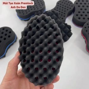 Mút tạo xoăn Premlock anh da đen tạo kiểu tóc xoăn tự nhiên .