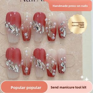 CHUBEISHI | Wedding Bridal Handmade Long Elegant False Nails