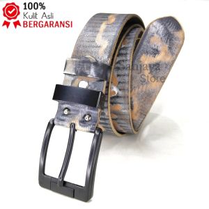 Ikat Pinggang Kulit /Sabuk Kulit Pria/Gesper Kulit Estetik Washed