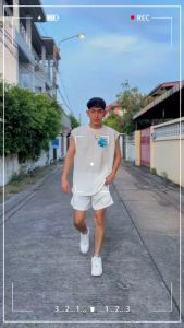 3 สี เสื้อแขนกุด เป้าหมายลายน่ารัก เป้าหมายมินิมอล สไตล์เกาหลี อก44 ผ้าวูล ใส่ สบาย สำหรับผู้หญิงและผู้ชาย