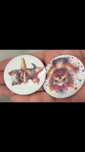 S-Saihate Game Station Badges laser badges cartoon brooches suitable for clothing backpack accessories lapels