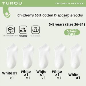 Breathable Sweat-absorbent Anti-odor Daily Disposable Cotton Socks