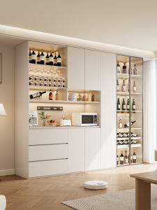 Luxurious Storage Sideboard Cabinet with Glass for Dining Room