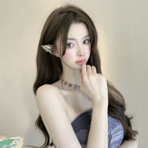 INS Sweet Cool Metal Wind Fairy Ears! Make Your Face Look Smaller Ear Hanging Niche Design Earless Ear Clip Simple Earrings