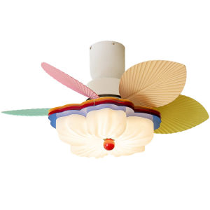 FANCY LAMP CLUB | Creative Eye-protective Colored Flower Fan Light