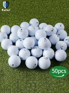 caiton | Caiton 50pcs 3-Layer Golf Balls - 332 Dimple Max Distance Spin Control Durable Accurate - Ideal for Training & Play