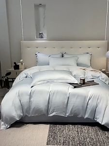 Ready Stock Ice Silk Bedsheet Set Queen King Size 4in1 / Single 3in1 Premium Quality With Pillow Case(Cadar Murah)