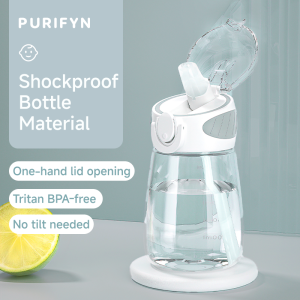 KALINGA Baby Sippy Cup with Straw | Training Cup for Toddler | Spill-Proof Water Bottle for Kids | Food-Grade Silicone Water Bottle Kids Straw Cup