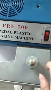 Quick Sealing Machine FRE-400 Foot-operated Foil Bags Heat Shrink Film Packaging Cutting Machine
