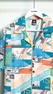 เสื้อฮาวาย Cocoshell ลายทะเล Summer ✅พร้อมส่งจากไทย✅ ไม่ยับไม่ร้อนไม่ต้องรีด H114