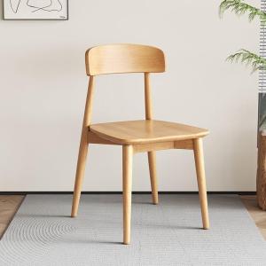 MOLORE | Solid Wood Dining Chair Nordic Simple Modern Cream Style White