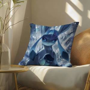 Bandai | Pokemon Ultimate Collection Anime Plush Pillow Cover Soft Short Plush Cushion Cover For Sofa Bedroom Home Decor Gift