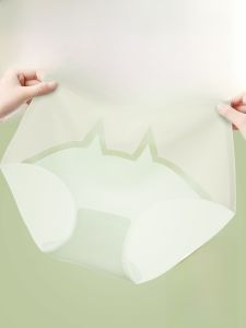 MiiOW | กางเกงชั้นในผ้าไหมน้ำแข็งไร้ตะเข็บสำหรับผู้หญิง MiiOW 2024 ทรงสามเหลี่ยมแบบบางเฉียบ ระบายอากาศได้ดี กางเกงขาสั้นแบบสวมหัวแบบหนึ่งชิ้น ด้านหลังแบบไร้ตะเข็บ