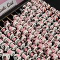Sweet Cool Pink Coffee Beaded Bubble Bobble Heavy Oil Hand Painted DIY Cute Particle Mobile Phone Chain Acrylic Fashion Jewelry. 