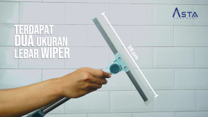 Asta Serokan Air Karet Pembersih Lantai Jendela Serbaguna Gagang Panjang 117 cm