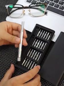 24-in-1 ชุดไขควงอเนกประสงค์ สำหรับซ่อมแว่นตาโทรศัพท์มือถือ - ไขควงแม่เหล็กขนาดเล็กสำหรับเครื่องมือซ่อมแว่นตา