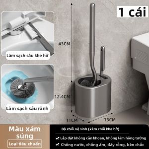 PISSA | Bộ Cọ Toilet Treo Tường Hút Chân Không Đa Năng