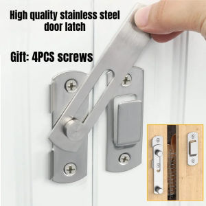High Quality Stainless Steel Door Latch Anti-Theft Door Latch Buckle Wardrobe Barn Door Window Hardware Lock Accessories