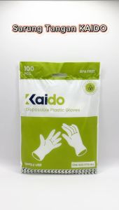 Sarung Tangan Plastik Food Grade 100 Pcs Disposable Hand Gloves KAIDO
