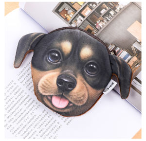 3D Túi Đựng Tiền Xu Hình Mèo Và Chó in Họa Tiết Hoạt Hình Màu Tím Túi Đựng Tiền Xu Mềm Mại Túi Đựng Thẻ Túi Đựng Tiền Xu Cho Thanh Thiếu Niên