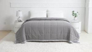 1 pc Ultra-Soft All Season Quilt Coverless Duvet Double High-quality Fiber Filling with Satin Trim Suitable for All Seasons