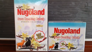 Nugoland Susu Bubuk Kambing Etawa rasa Vanila 200 gr Kemasan Box