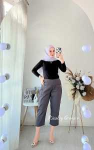 Celana Haruka 7/9 Korea Style Tuwill Combad & Sasha Crop Pants