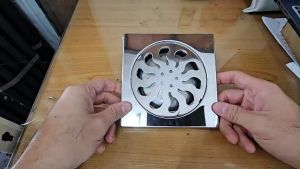 Stainless Steel Floor Trap Floor Grating 6" x 6" Floor Drain Anti Cockroach Smell Durable Stylish Drain Cover