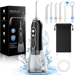 Máy Tăm Nước Cầm Tay H2ofloss Máy Tưới Nước Nha Khoa Sạc Lại Được 5 Chế Độ Chống Nước Dùng Cho Răng Niềng Răng Sử Dụng Tại Nhà Và Khi Đi Du Lịch