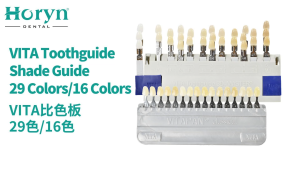 HORYN VT 3D Shade Guide 29 Colors VITA Toothguide 3D-Master Professional Dental Teeth Color Guide Accurate Color Matching for Dental Clinic Dentist Use