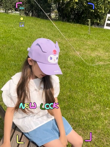 Topi Kanak-Kanak Kids Sun Hat Baseball Cap Cute Cartoon Children’s Hat 48-52 cm UV Protection Summer