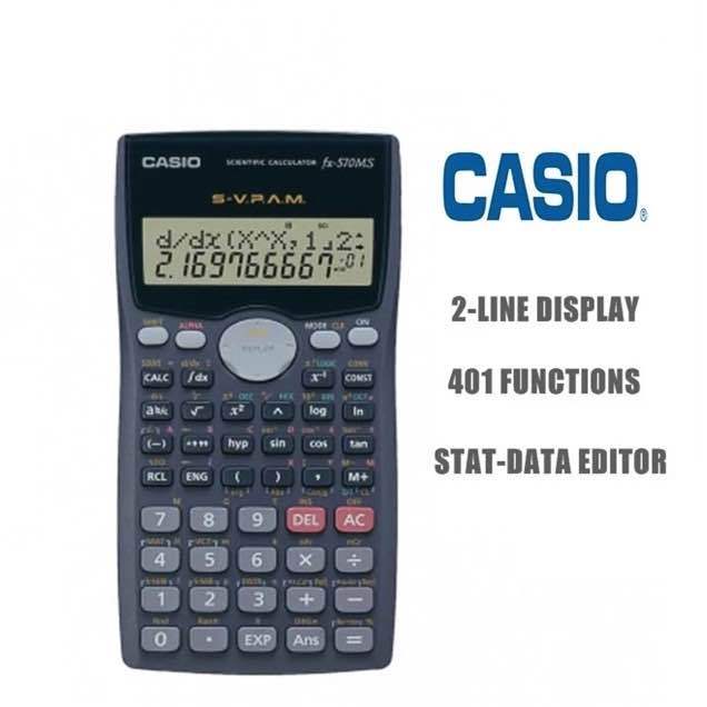 Casio Scientific Calculator For School and Office FX-570MS Model with ...