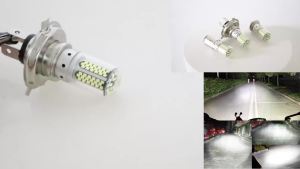 KEVANLY | 1 Chiếc 108LED H4 BA20D P15D Đèn Pha Xe Máy Bóng Đèn 6000K Trắng LED Siêu Sáng Xe Tay Ga Đèn Sương Mù 12V Xe Máy Phụ Kiện