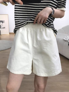 Quần Short Nữ Màu Trắng Cạp Cao Quần Dài Ống Rộng Quần Dài Thường Ngày Quần Dài Mùa Hè Quần Dài Rộng Rãi Quần Dài Rộng Rãi