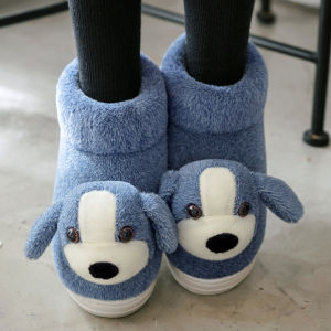 Dép Bông Lót Lông Cừu Cao Cổ Ấm Áp Đế Dày Trong Nhà Cho Cặp Đôi Mùa Đông Dép Đi Trong Nhà Ngoài Trời Cho Nam Và Nữ