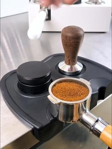 Silicone Coffee Tamper Mat Black 210x150cm – Espresso Portafilter Powder Press Pad for Barista Tool