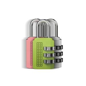 Gembok Mini Kombinasi 3 Kode Resettable / Number Lock Koper Minimalis / Gembok Koper / Laci / Lemari