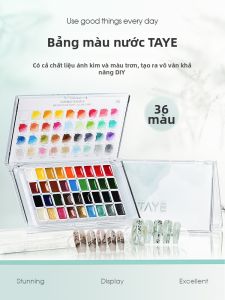 Taye | Bộ Sơn Nước Màu Sắc Đậm Cho Nghệ Thuật Móng 36 Màu