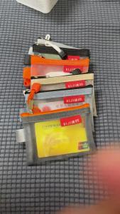 Mini Transparent Mesh ID Card Holder Bank Card Zipper Coin Pocket Travel Portable File Bag Storage Organizer Portable File Bag