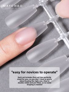 MAYCHAO | High-Quality Long Medium Short Nails Thin Seamless Double-Sided Fake Nail Stickers
