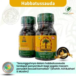Habbatussauda Cap Kurma Ajwa - Kapsul Herbal Berkualitas Tinggi