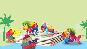 Series bảng ghép hình 3D gỗ nổi 4 trong 1 vừa học vừa chơi phát triển tư duy sớm cho bé.