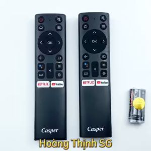Remote điều khiển tivi Casper Mã 05 Điều Khiển TV Casper Netflix - Youtube Có Giọng Nói - Tặng kèm pin - Gia Dụng Bố Già