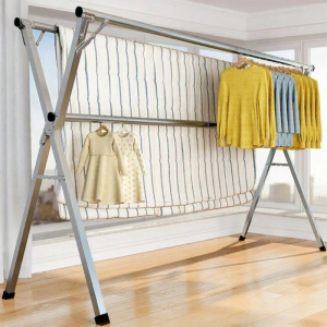 Adjustable Foldable Clothes Drying Rack Stainless Steel