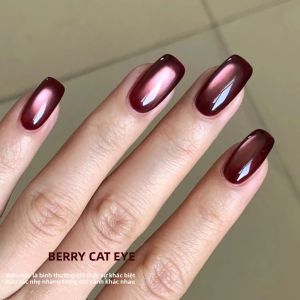 Sơn Móng Tay Gel Mắt Mèo Đỏ Thu Đông 10ML Hạt Thủy Tinh Nam Châm Một Lọ Làm Trắng Hiệu Ứng Ánh Sáng Mắt Mèo Đen