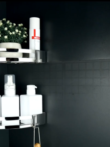 [SG Stock]No Punch 304 Stainless Steel Bathroom Shelf Storage Rack Bathroom Storage Rack Bathroom Corner Rack