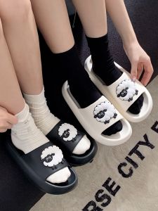 XIXITIAO | Dép Lười Mùa Hè Đôi In Hình Cừu Đế Mềm