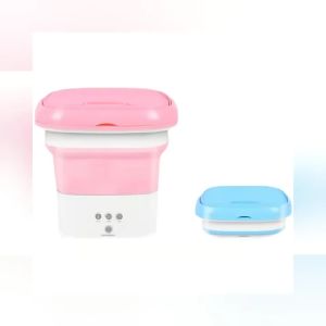 Mini Portable Washing Machine Foldable Basket Laundry Tub for Baby Clothes Underwear Sock / Mesin Basuh Mudah Lipat
